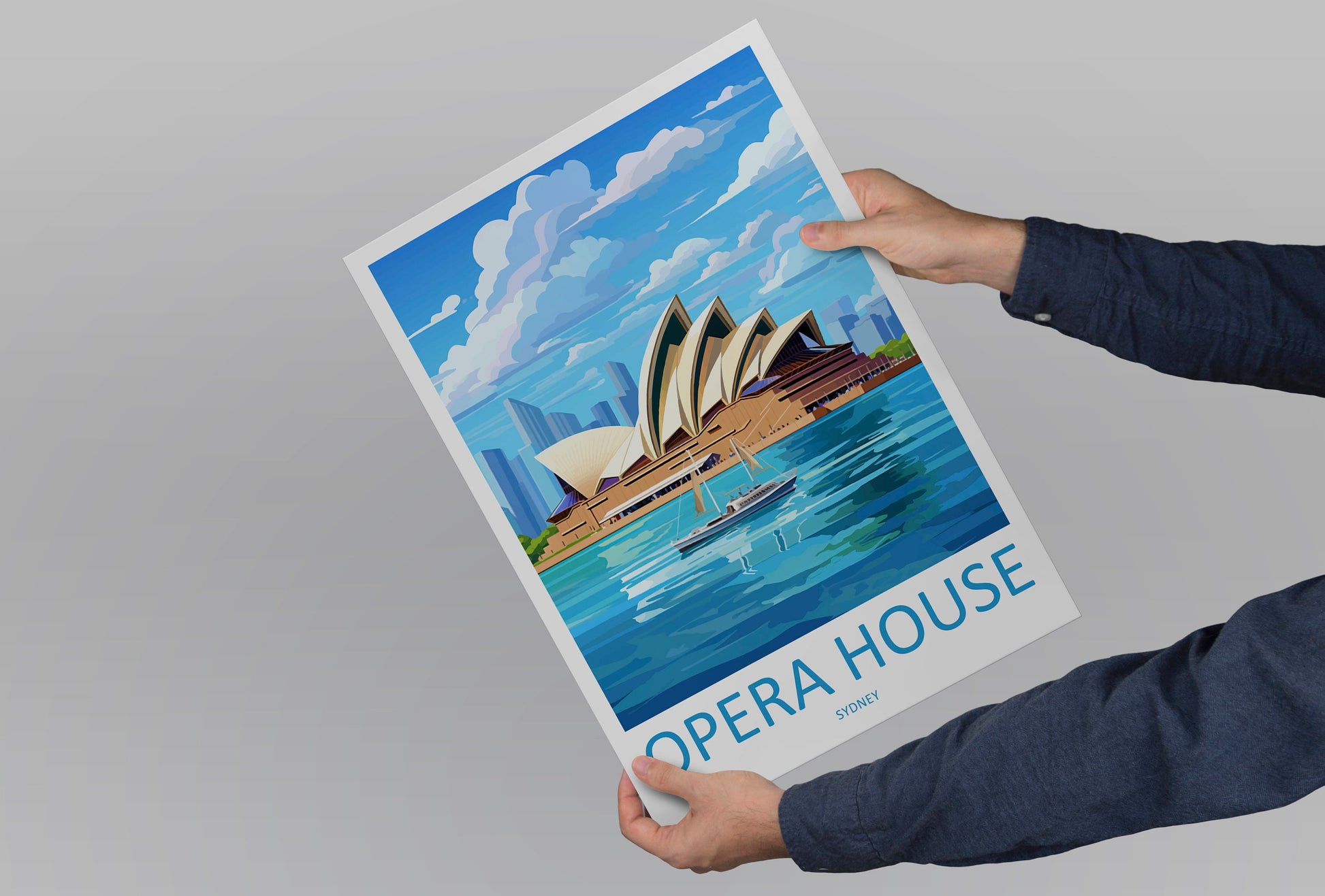 Sydney Opera House Travel Print Wall Art Sydney Opera House Wall Hanging Home Décor Sydney Gift Art Lovers Wall Art Australia Poster Decor