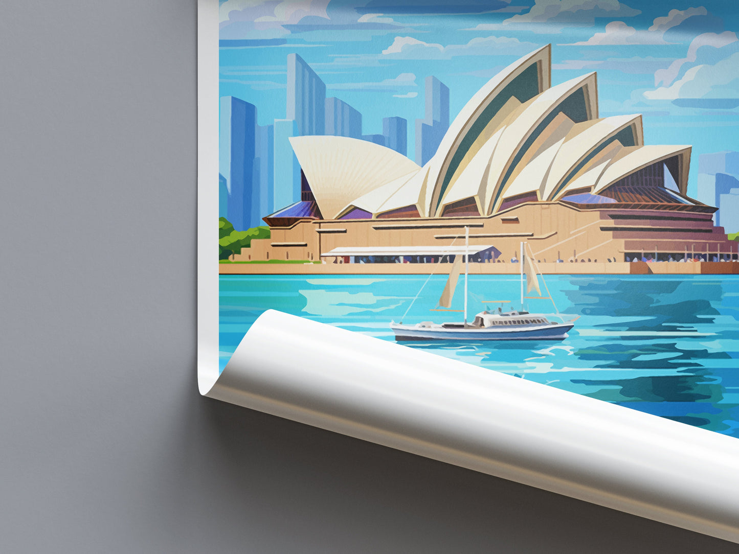 Sydney Opera House Travel Print Wall Art Sydney Opera House Wall Hanging Home Décor Sydney Gift Art Lovers Wall Art Australia Poster Decor