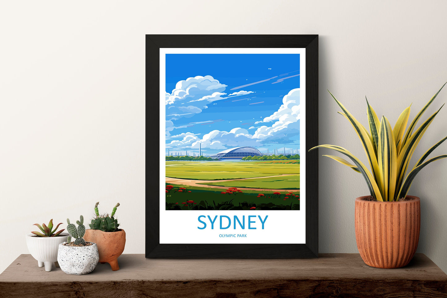 Sydney Olympic Park Travel Print Wall Art Sydney Olympic Park Wall Hanging Home Décor Sydney Gift Art Lovers Wall Art Australia Poster Decor