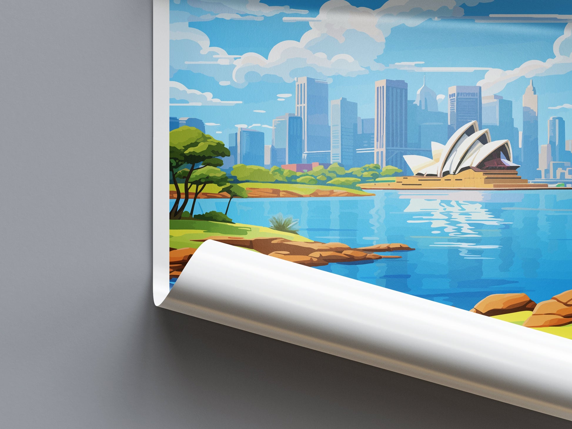 Sydney Opera House Travel Print Wall Art Sydney Opera House Wall Hanging Home Décor Sydney Gift Art Lovers Wall Art Australia Poster Decor