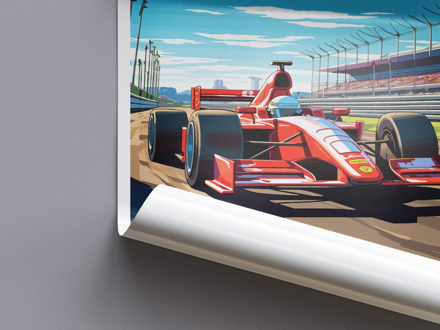 Melbourne Travel Print Wall Decor Melbourne Circuit Poster Motorsport Travel Print Art Print Racing Illustration Australia Race Travel Art