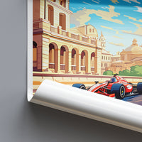 Baku Travel Print Wall Decor Baku Circuit Poster Motorsport Travel Print Art Print Racing Illustration Azerbaijan Race car Travel Art