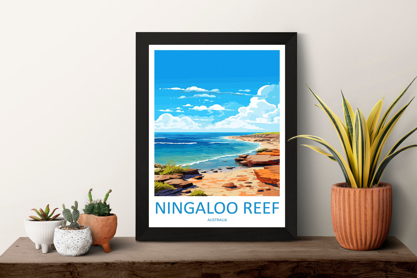 Ningaloo Reef Travel Print Wall Art Ningaloo Reef Wall Hanging Home Décor Ningaloo Reef Gift Art Lovers Wall Art Australia Poster Deco