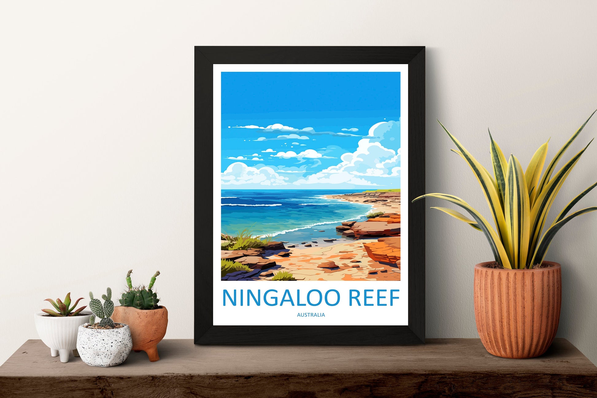 Ningaloo Reef Travel Print Wall Art Ningaloo Reef Wall Hanging Home Décor Ningaloo Reef Gift Art Lovers Wall Art Australia Poster Deco