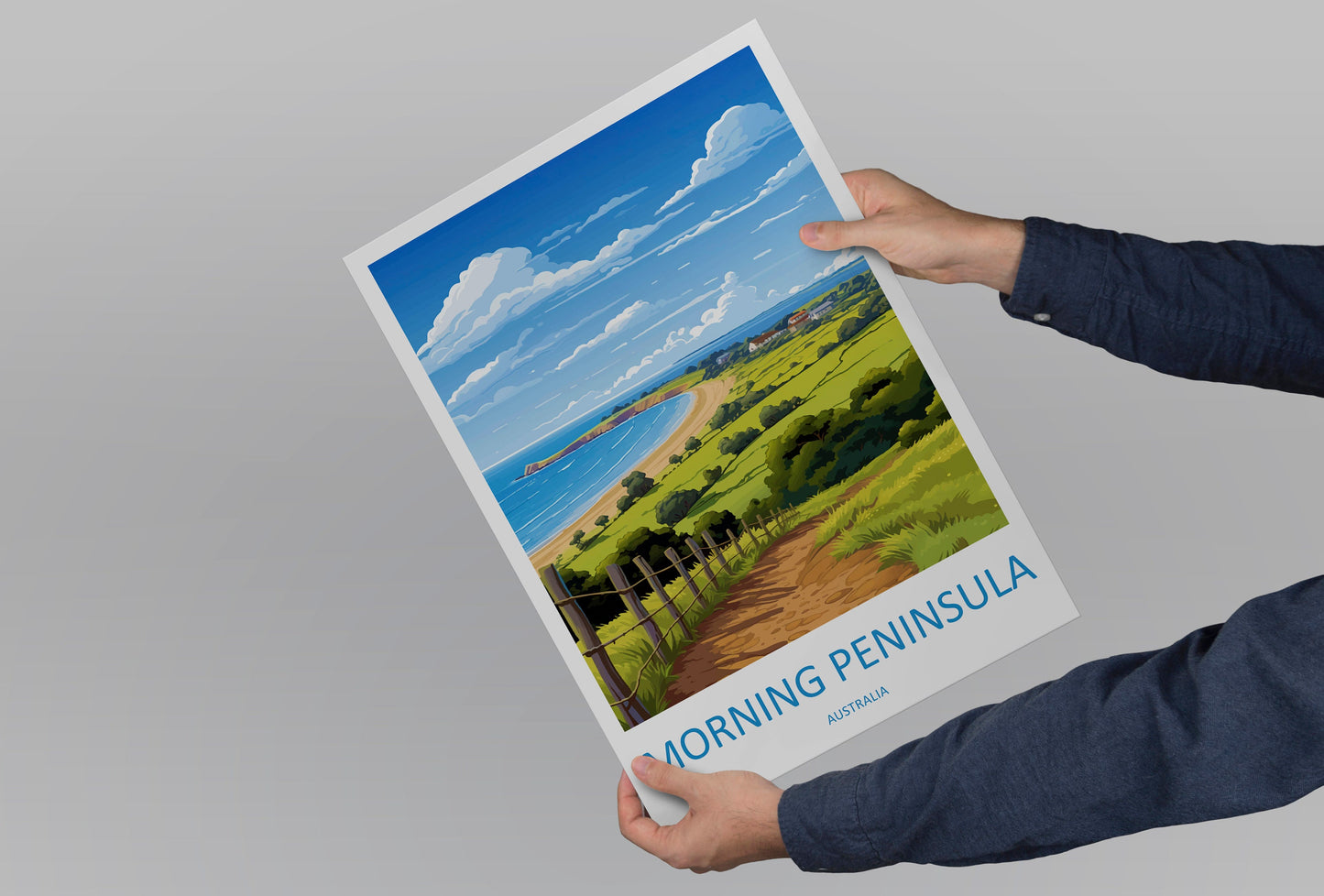 Morning Peninsula Travel Print Wall Art Morning Peninsula Wall Hanging Home Décor Morning Peninsula Gift Art Lovers Wall Art Australia Print