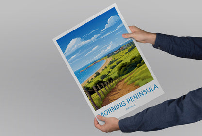 Morning Peninsula Travel Print Wall Art Morning Peninsula Wall Hanging Home Décor Morning Peninsula Gift Art Lovers Wall Art Australia Print