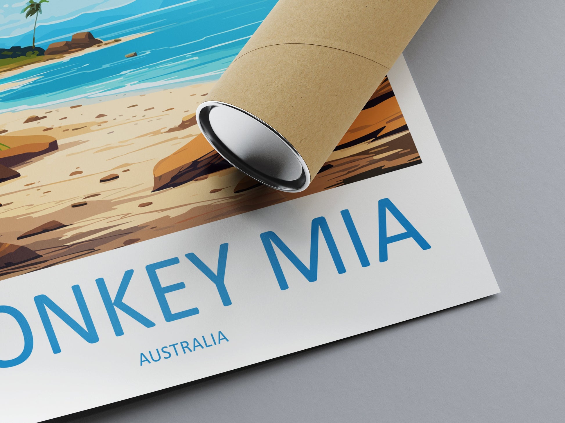 Monkey Mia Travel Print Wall Art Monkey Mia Wall Hanging Home Décor Monkey Mia Gift Art Lovers Wall Art Australia Poster Deco