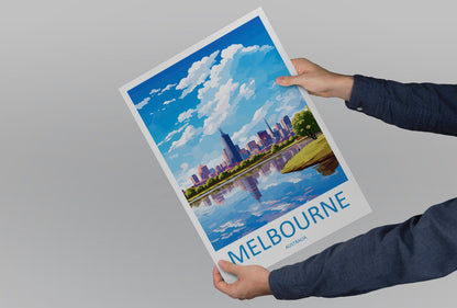 Melbourne Travel Print Wall Art Melbourne Wall Hanging Home Décor Melbourne Gift Art Lovers Wall Art Australia Poster Deco