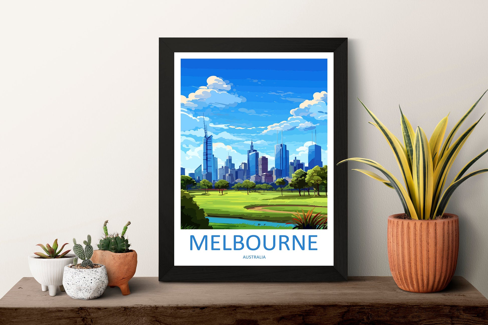 Melbourne Travel Print Wall Art Melbourne Wall Hanging Home Décor Melbourne Gift Art Lovers Wall Art Australia Poster Deco