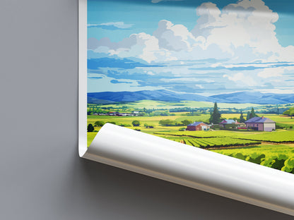 Hunter Valley Travel Print Wall Art Hunter Valley Wall Hanging Home Décor Hunter Valley Gift Art Lovers Wall Art Australia Poster Deco