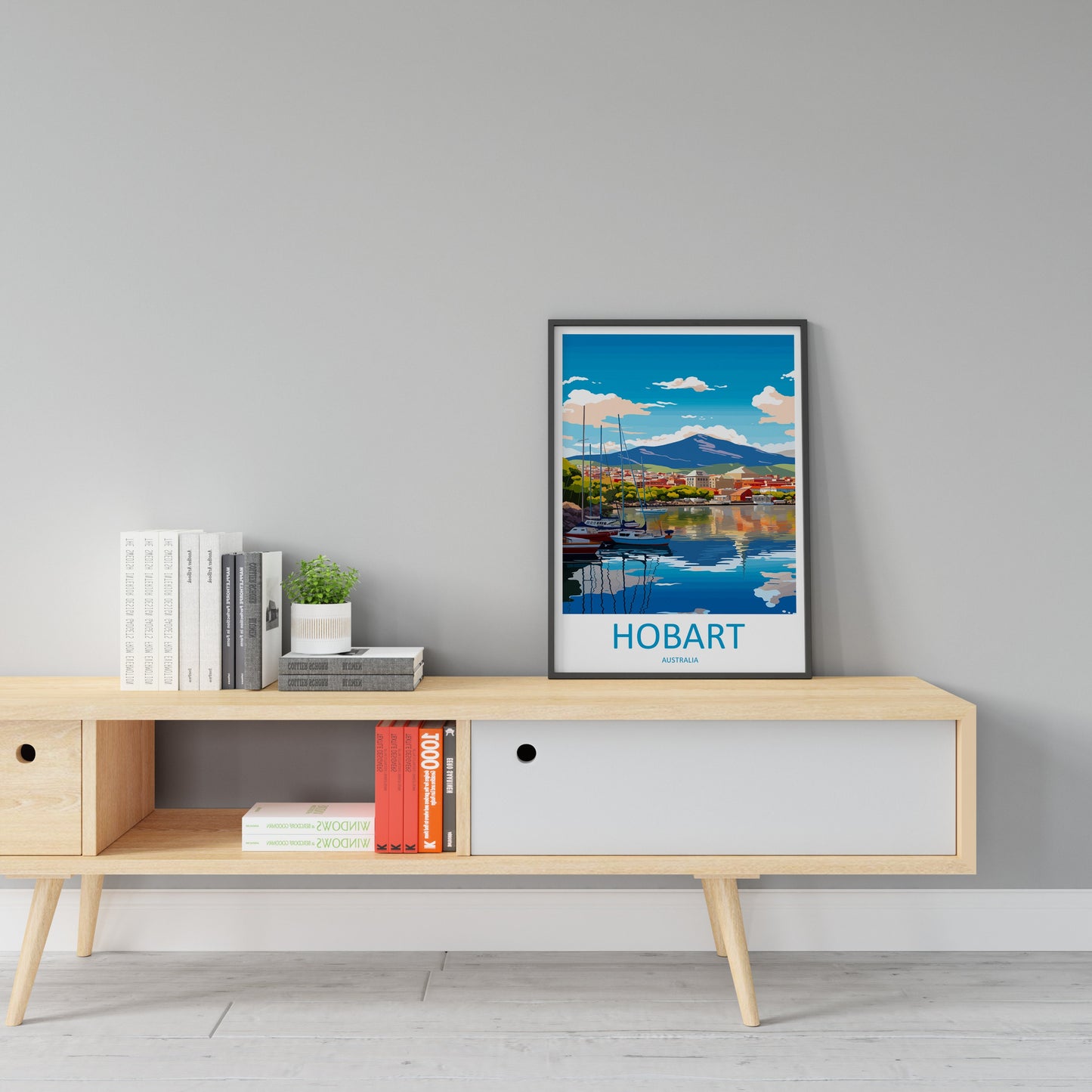 Hobart Travel Print Wall Art Hobart Wall Hanging Home Décor Hobart Gift Art Lovers Wall Art Australia Poster Decor Hobart AU Poster