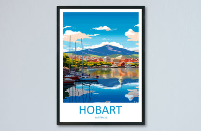 Hobart Travel Print Wall Art Hobart Wall Hanging Home Décor Hobart Gift Art Lovers Wall Art Australia Poster Decor Hobart AU Poster