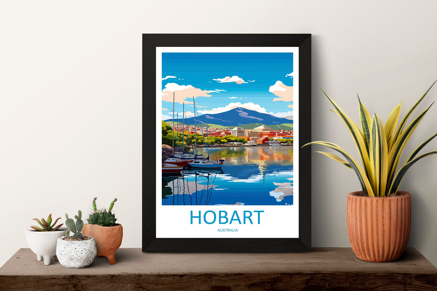 Hobart Travel Print Wall Art Hobart Wall Hanging Home Décor Hobart Gift Art Lovers Wall Art Australia Poster Decor Hobart AU Poster