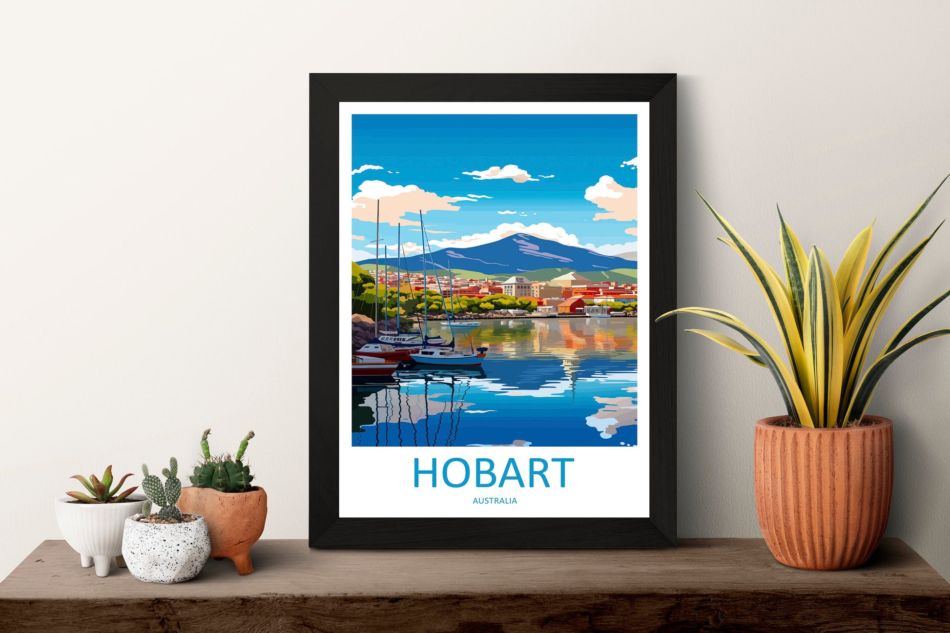 Hobart Travel Print Wall Art Hobart Wall Hanging Home Décor Hobart Gift Art Lovers Wall Art Australia Poster Decor Hobart AU Poster