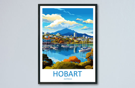 Hobart Travel Print Wall Art Hobart Wall Hanging Home Décor Hobart Gift Art Lovers Wall Art Australia Poster Decor Hobart AU Poster