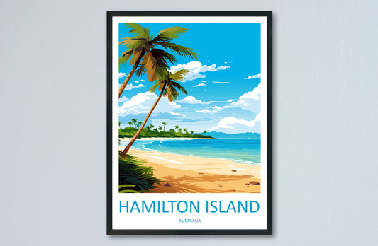 Hamilton Island Travel Print Wall Art Hamilton Island Wall Hanging Home Décor Hamilton Island Gift Art Lovers Wall Art Australia Poster Deco