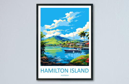 Hamilton Island Travel Print Wall Art Hamilton Island Wall Hanging Home Décor Hamilton Island Gift Art Lovers Wall Art Australia Poster Deco