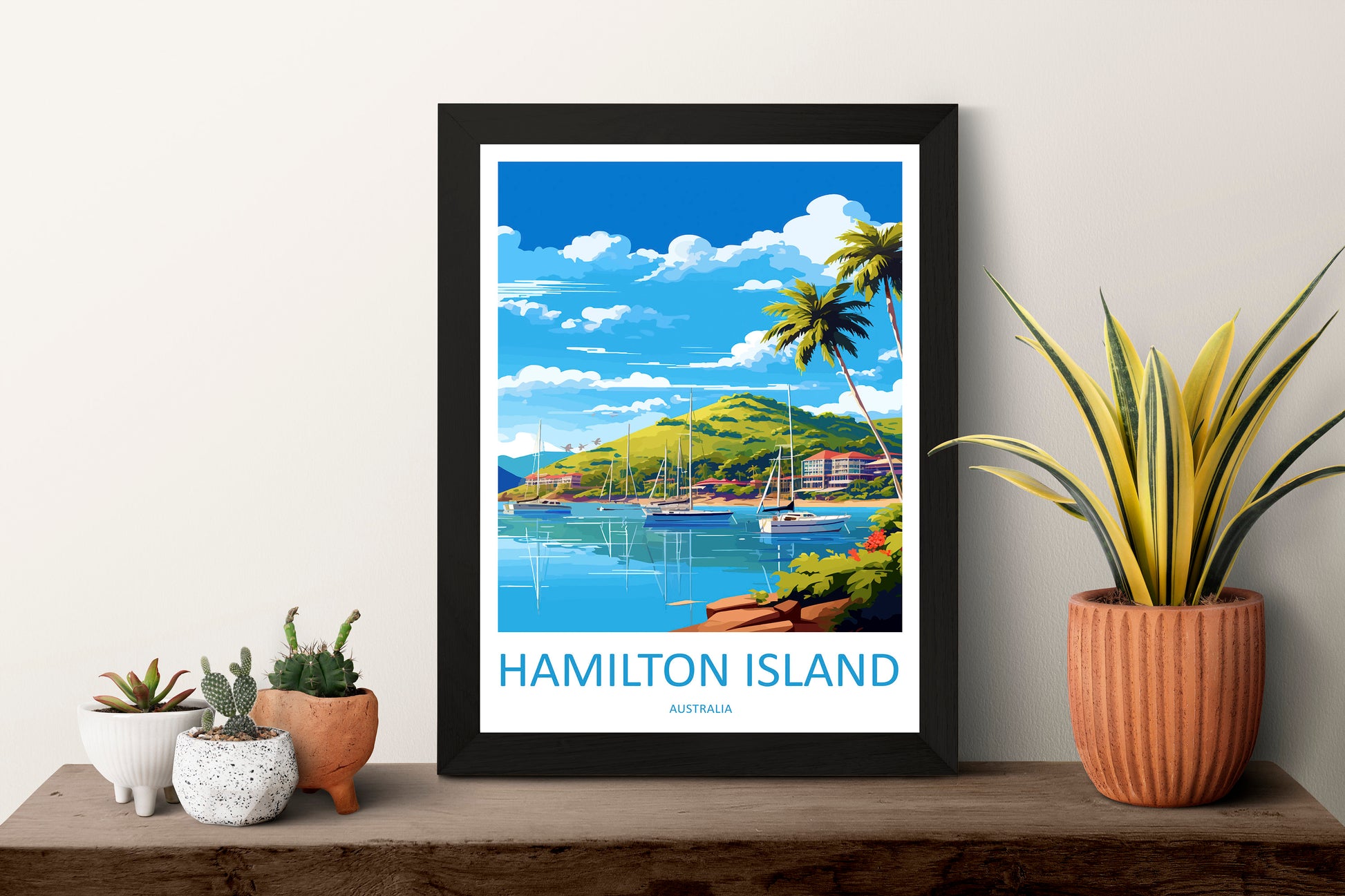 Hamilton Island Travel Print Wall Art Hamilton Island Wall Hanging Home Décor Hamilton Island Gift Art Lovers Wall Art Australia Poster Deco