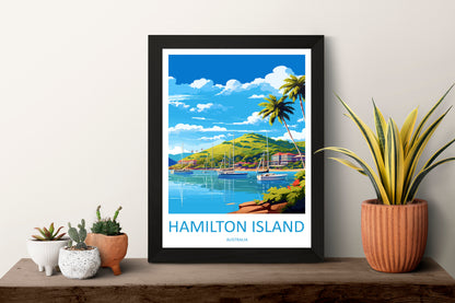 Hamilton Island Travel Print Wall Art Hamilton Island Wall Hanging Home Décor Hamilton Island Gift Art Lovers Wall Art Australia Poster Deco