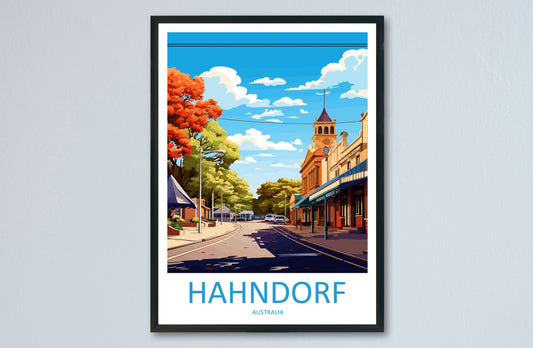 Hahndorf Travel Print Wall Art Hahndorf Wall Hanging Home Décor Hahndorf Gift Art Lovers Wall Art Australia Poster Deco Hahndorf Gift