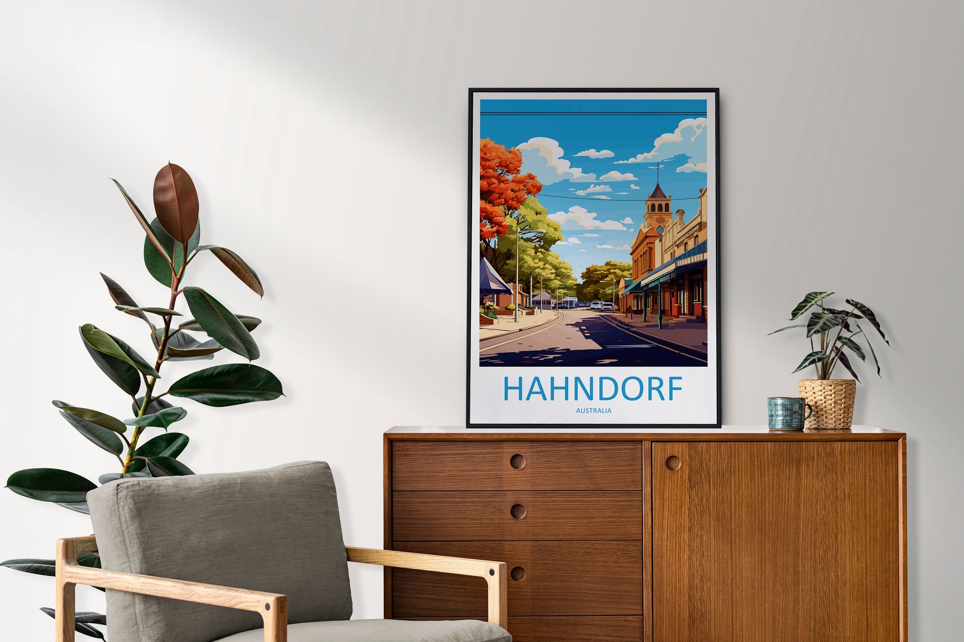 Hahndorf Travel Print Wall Art Hahndorf Wall Hanging Home Décor Hahndorf Gift Art Lovers Wall Art Australia Poster Deco Hahndorf Gift