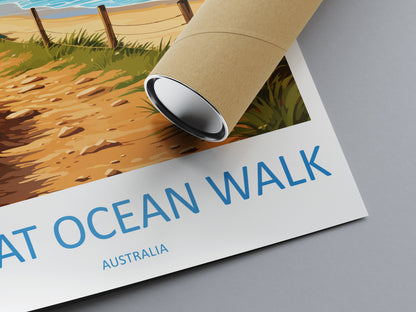 Great Ocean Walk Travel Print Wall Art Great Ocean Walk Wall Hanging Home Décor Great Ocean Walk Gift Art Lovers Wall Art Australia Poster