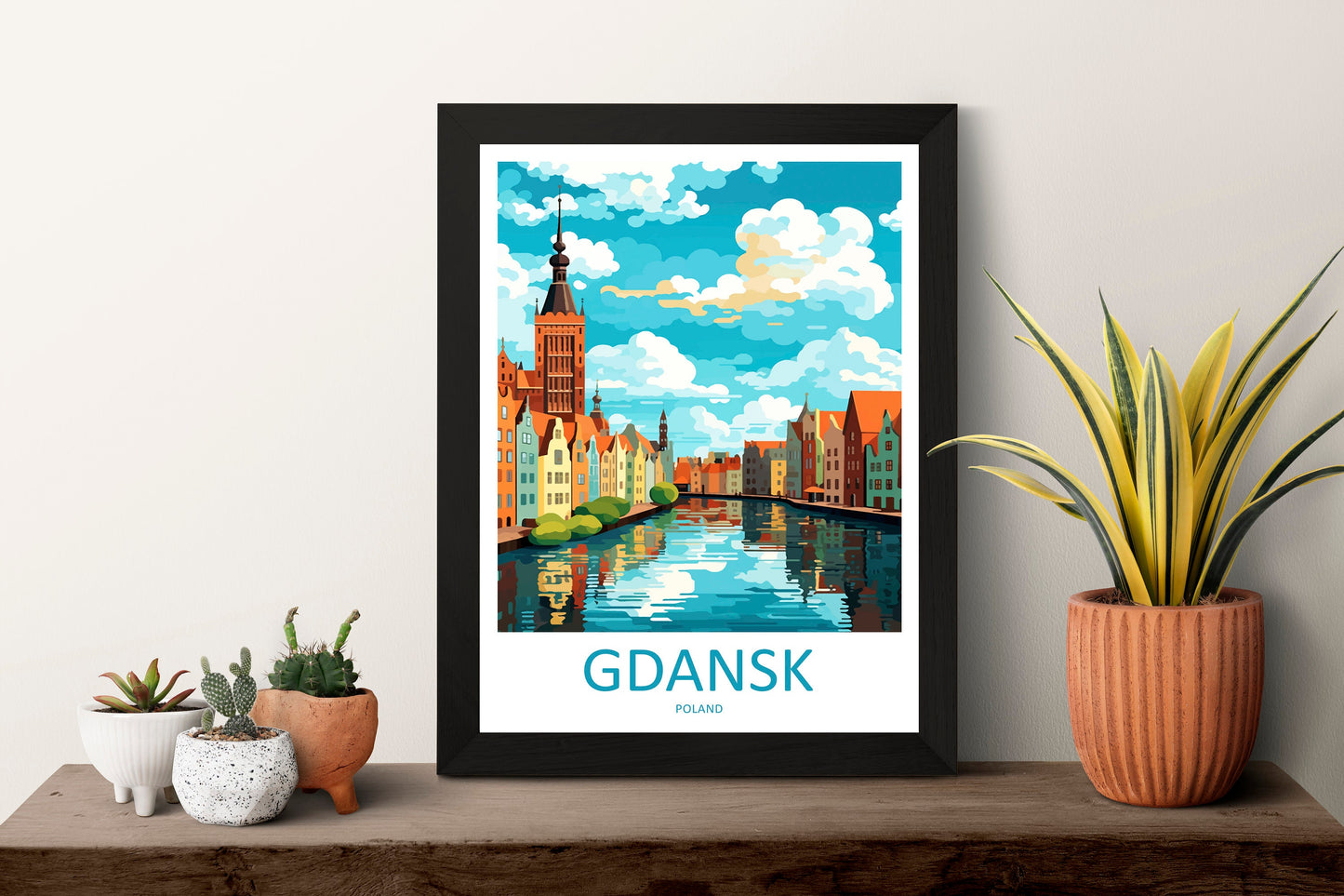 Gdansk Travel Print Gdansk Polish Home Décor Gdansk Art Print Polish Baltic coast Room Print For Polish Gift Art Poster Wall Art For Poland