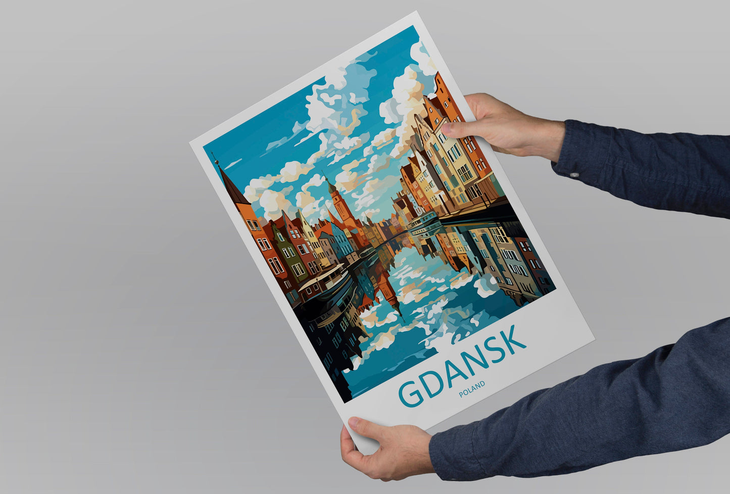 Gdansk Travel Print Gdansk Polish Home Décor Gdansk Art Print Polish Baltic coast Room Print For Polish Gift Art Poster Wall Art For Poland