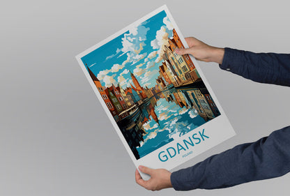 Gdansk Travel Print Gdansk Polish Home Décor Gdansk Art Print Polish Baltic coast Room Print For Polish Gift Art Poster Wall Art For Poland