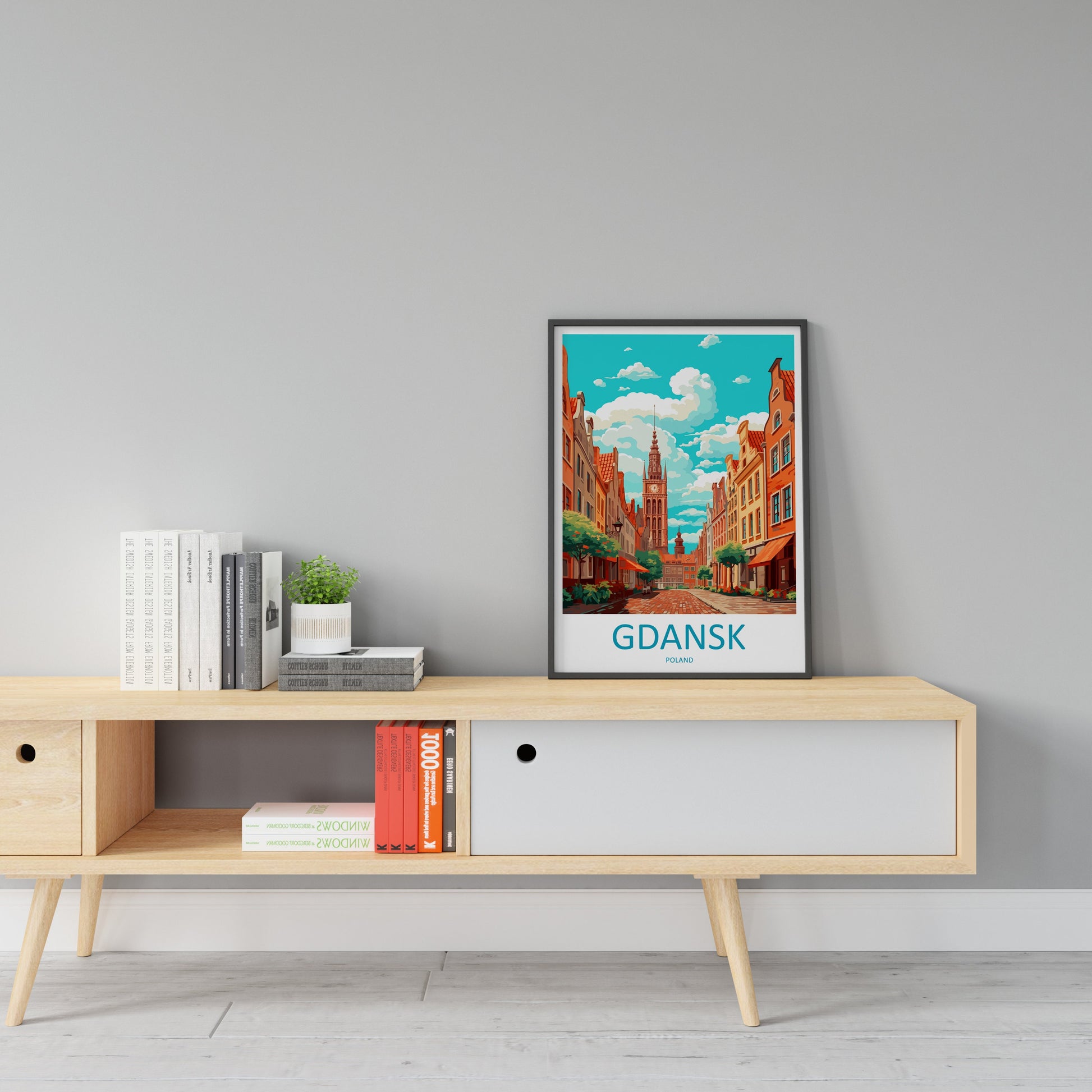 Gdansk Travel Print Gdansk Polish Home Décor Gdansk Art Print Polish Baltic coast Room Print For Polish Gift Art Poster Wall Art For Poland