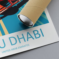 Abu Dhabi Travel Print Wall Decor Abu Dhabi Circuit Poster Motorsport Travel Print Art Print Racing Illustration UAE Race car Travel Art