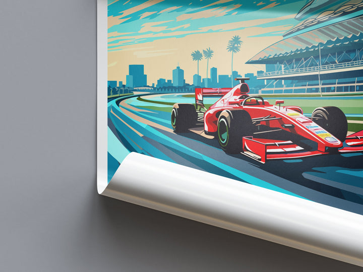 Sepang Travel Print Wall Decor Sepang Circuit Poster Motorsport Travel Print Art Print Racing Illustration Malaysia Race car Travel Art