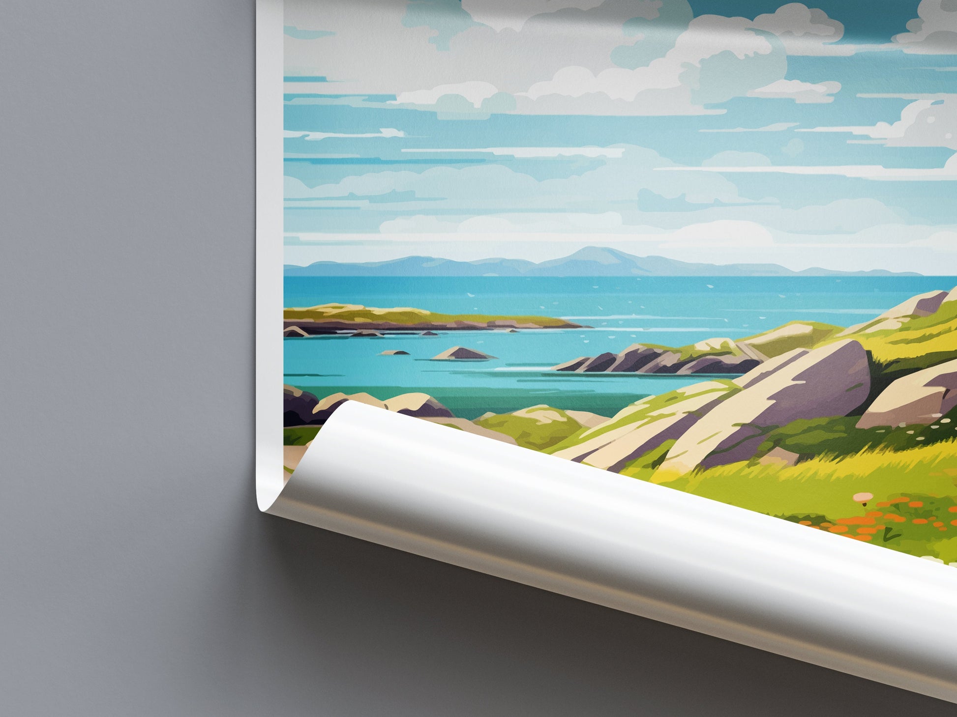 Isle Of Barra Travel Print Wall Art Isle Of Barra Wall Hanging Home Décor Isle Of Barra Gift Art Lovers Scotland Art Lover Gift Isle Poster