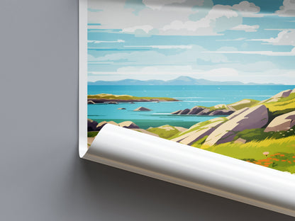 Isle Of Barra Travel Print Wall Art Isle Of Barra Wall Hanging Home Décor Isle Of Barra Gift Art Lovers Scotland Art Lover Gift Isle Poster