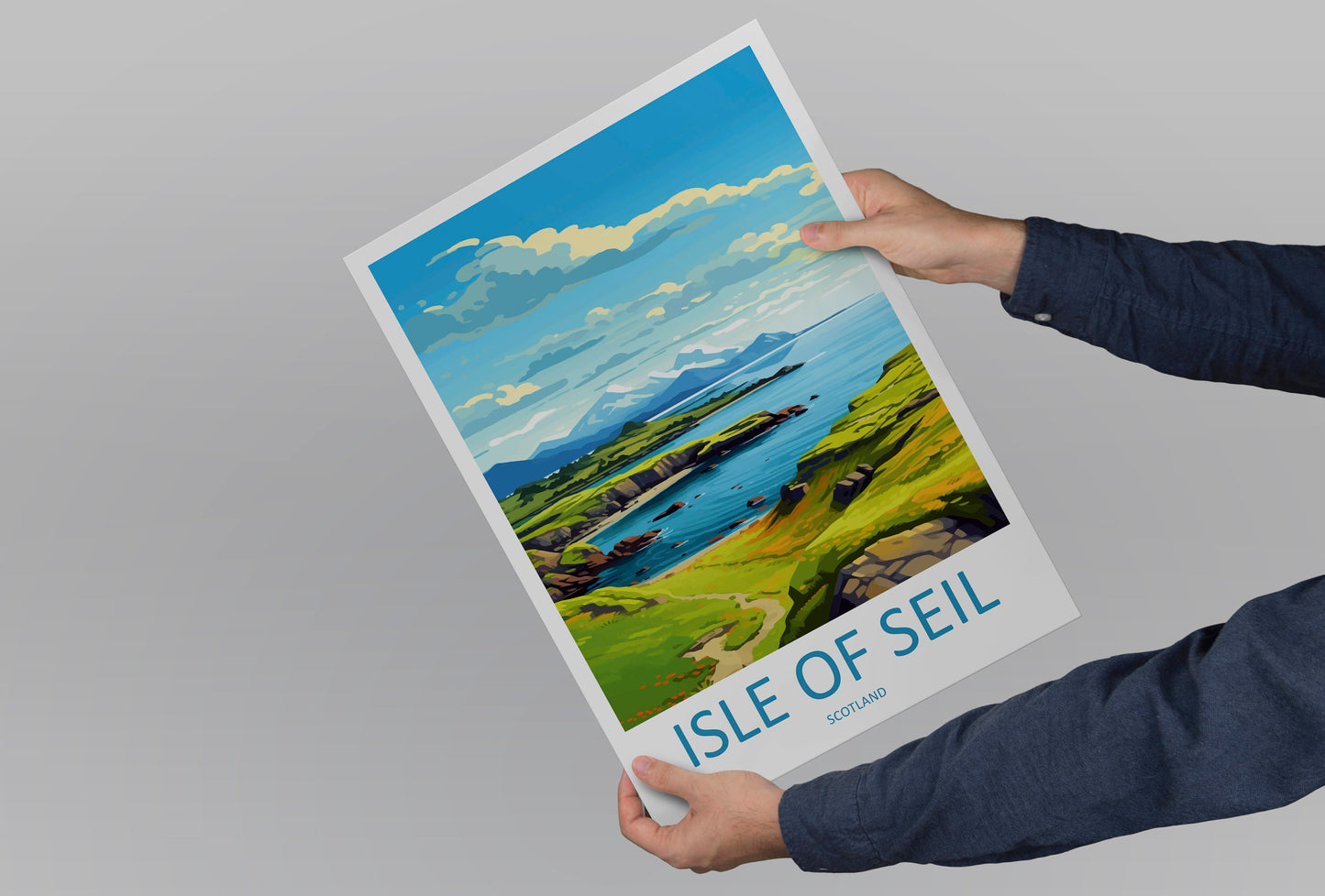 Isle Of Seil Travel Print Wall Art Isle Of Seil Wall Hanging Home Décor Isle Of Seil Gift Art Lovers Scotland Art Lover Travel Isle Gift