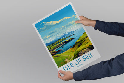 Isle Of Seil Travel Print Wall Art Isle Of Seil Wall Hanging Home Décor Isle Of Seil Gift Art Lovers Scotland Art Lover Travel Isle Gift