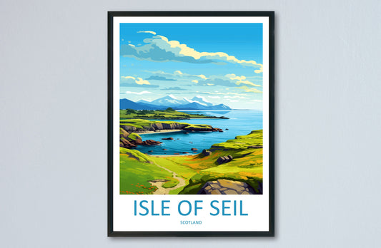 Isle Of Seil Travel Print Wall Art Isle Of Seil Wall Hanging Home Décor Isle Of Seil Gift Art Lovers Scotland Art Lover Travel Isle Gift