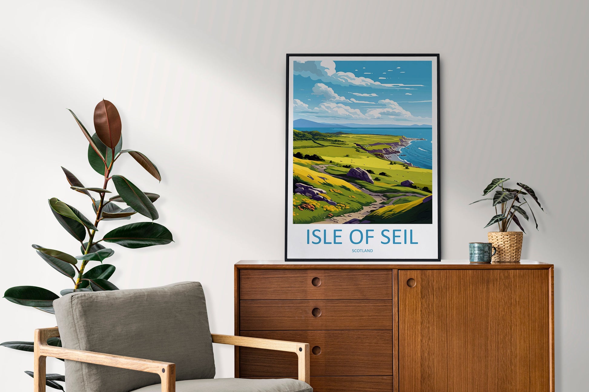 Isle Of Seil Travel Print Wall Art Isle Of Seil Wall Hanging Home Décor Isle Of Seil Gift Art Lovers Scotland Art Lover Travel Isle Gift