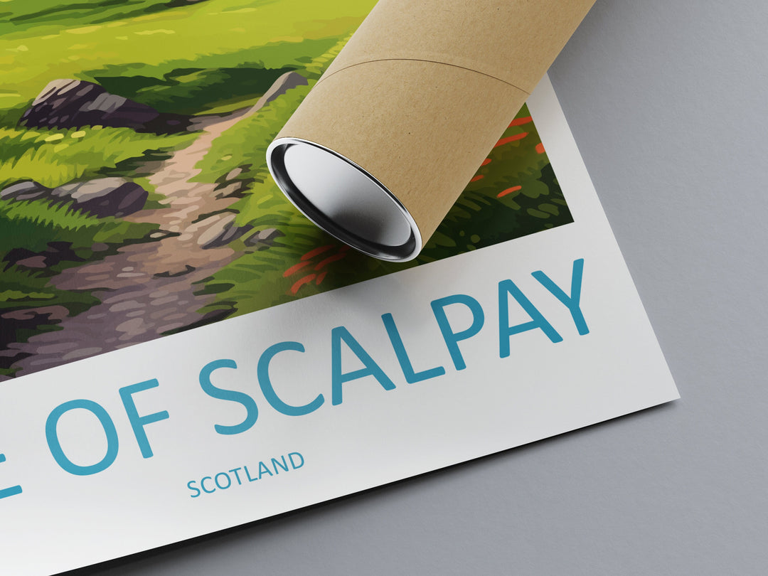 Isle Of Scalpay Travel Print Wall Art Isle Of Scalpay Wall Hanging Home Décor Isle Of Scalpay Gift Art Lovers Scotland Art Lover Travel Gift