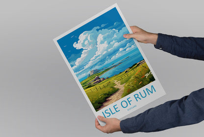 Isle Of Rum Travel Print Wall Art Isle Of Rum Wall Hanging Home Décor Isle Of Rum Gift Art Lovers Scotland Art Lover Travel Gift