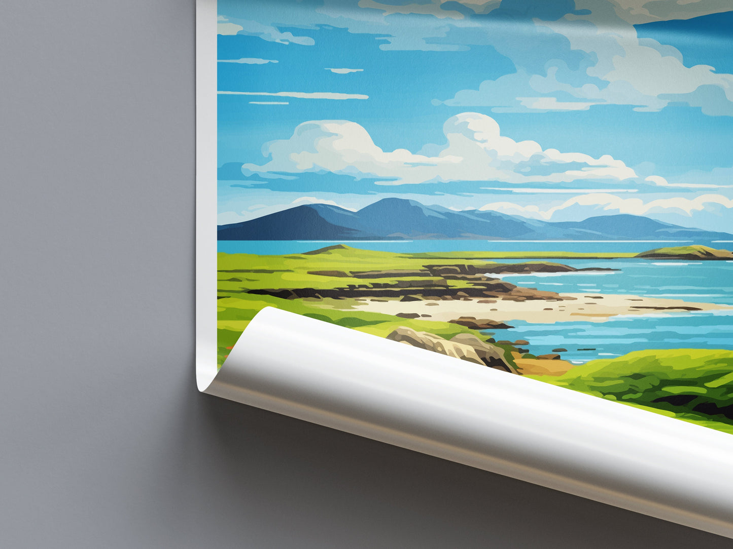 Isle Of Muck Travel Print Wall Art Isle Of Muck Wall Hanging Home Décor Isle Of Muck Gift Art Lovers Scotland Art Lover Travel Gift