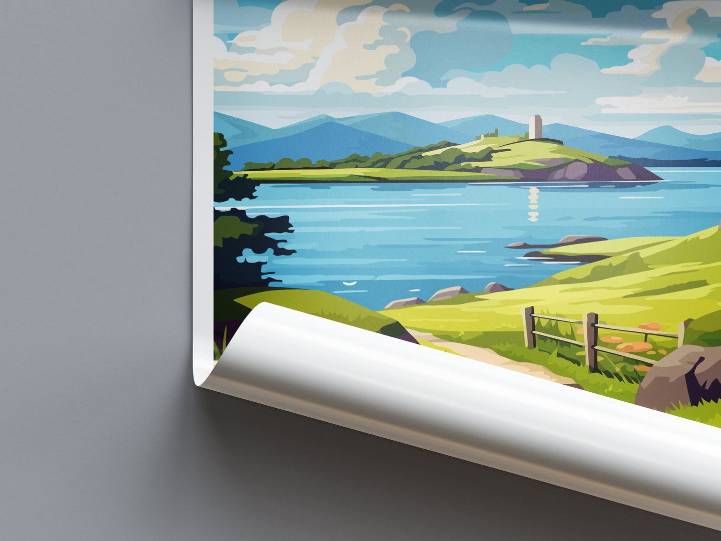 Isle Of Lismore Travel Print Wall Art Isle Of Lismore Wall Hanging Home Décor Isle Of Lismore Gift Art Lovers Scotland Art Lover Travel Gift