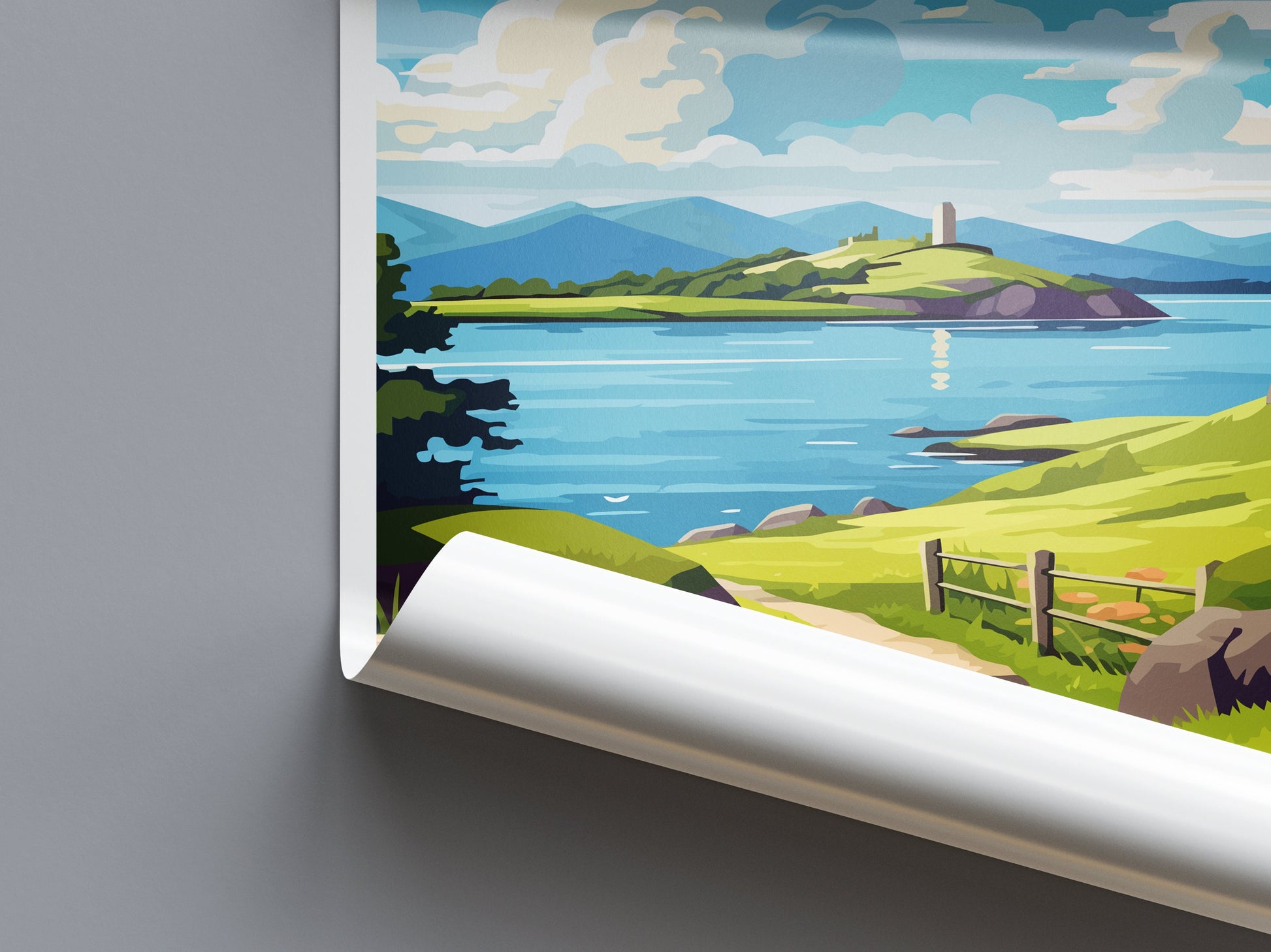 Isle Of Lismore Travel Print Wall Art Isle Of Lismore Wall Hanging Home Décor Isle Of Lismore Gift Art Lovers Scotland Art Lover Travel Gift