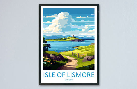 Isle Of Lismore Travel Print Wall Art Isle Of Lismore Wall Hanging Home Décor Isle Of Lismore Gift Art Lovers Scotland Art Lover Travel Gift