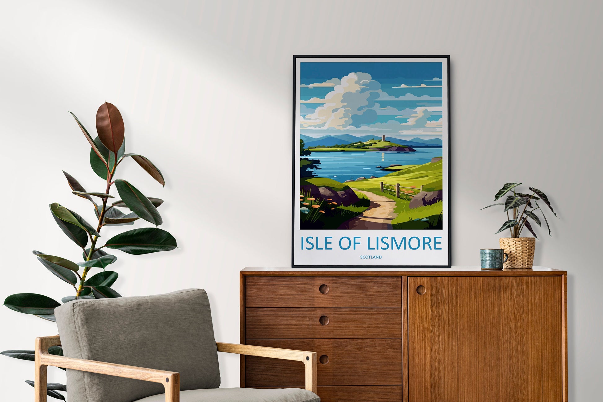 Isle Of Lismore Travel Print Wall Art Isle Of Lismore Wall Hanging Home Décor Isle Of Lismore Gift Art Lovers Scotland Art Lover Travel Gift