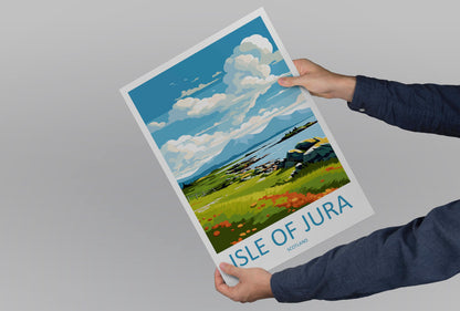 Isle Of Jura Travel Print Wall Art Isle Of Jura Wall Hanging Home Décor Isle Of Jura Gift Art Lovers Scotland Art Lover Travel Gift