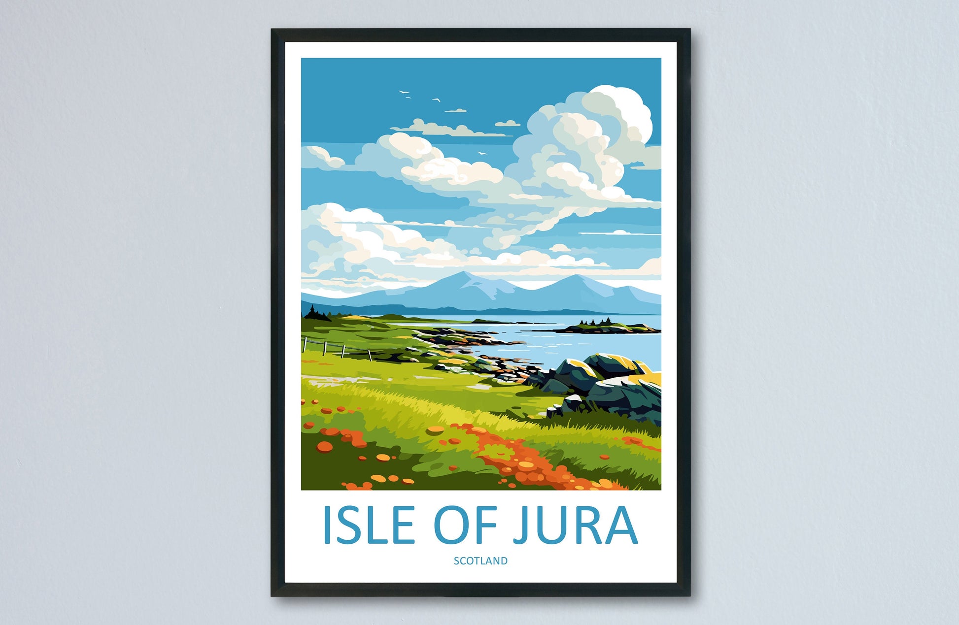 Isle Of Jura Travel Print Wall Art Isle Of Jura Wall Hanging Home Décor Isle Of Jura Gift Art Lovers Scotland Art Lover Travel Gift