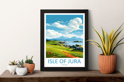 Isle Of Jura Travel Print Wall Art Isle Of Jura Wall Hanging Home Décor Isle Of Jura Gift Art Lovers Scotland Art Lover Travel Gift