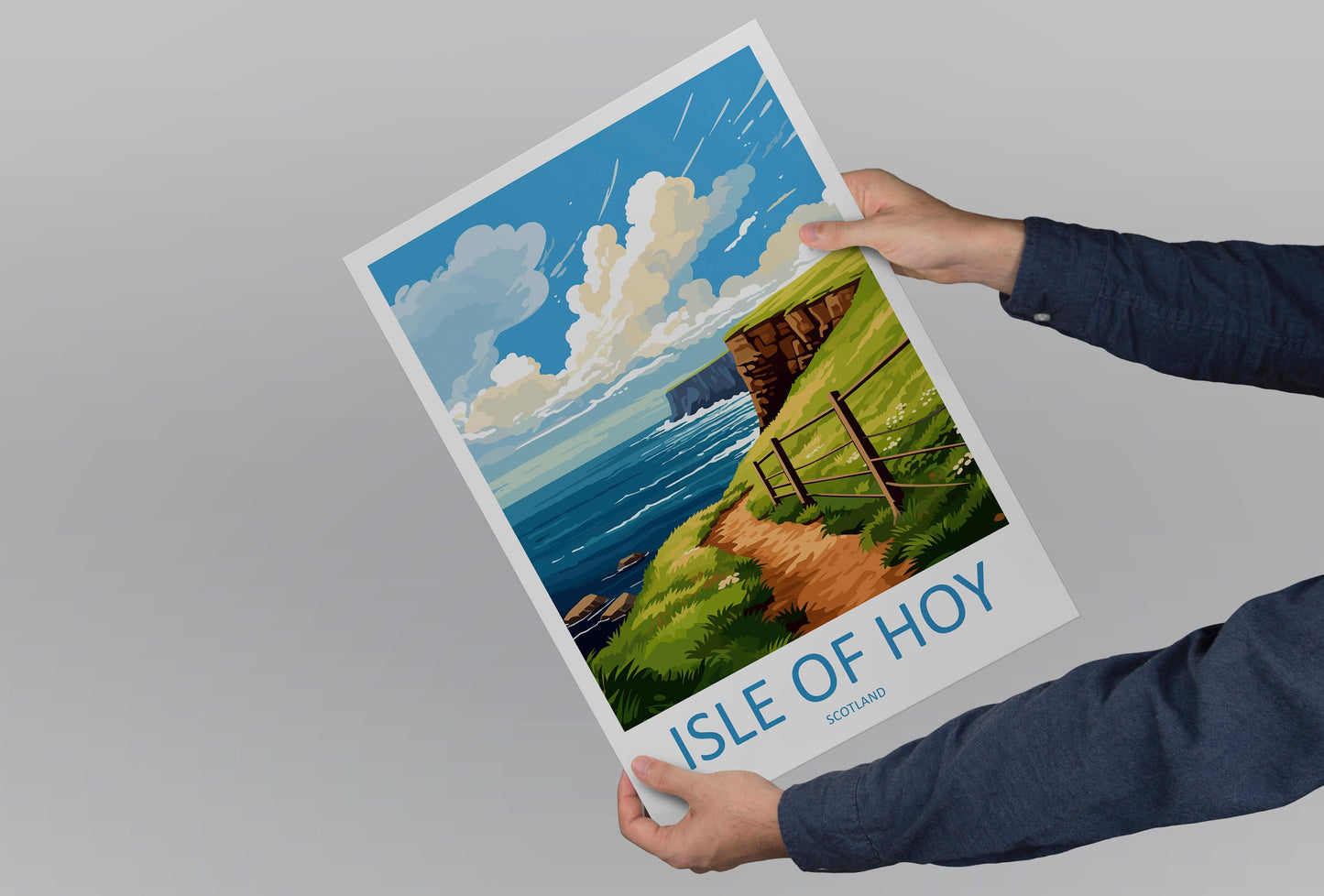 Isle Of Hoy Travel Print Wall Art Isle Of Hoy Wall Hanging Home Décor Isle Of Hoy Gift Art Lovers Scotland Art Lover Travel Gift