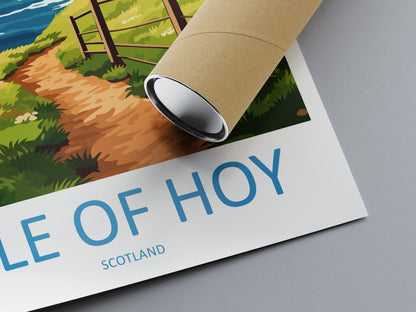 Isle Of Hoy Travel Print Wall Art Isle Of Hoy Wall Hanging Home Décor Isle Of Hoy Gift Art Lovers Scotland Art Lover Travel Gift